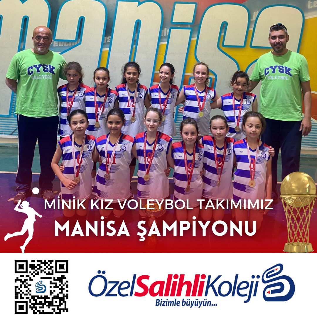 minik kız voleybol takımı Manisa şampiyonu